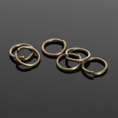 Кольцо соединительное 0,6*5мм (набор 50 гр, ±950 шт) см-973, цвет бронзы Queen Fair