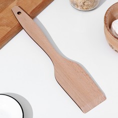 Лопатка кухонная деревянная буковая NO Brand