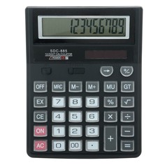 Калькулятор настольный, 12 - разрядный, sdc - 885, двойное питание NO Brand