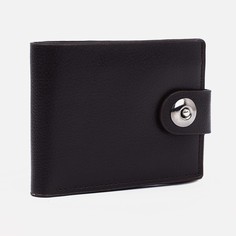 Портмоне на магните, отдел для купюр, для карт, для монет, цвет черный NO Brand