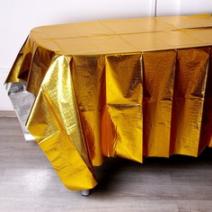 Скатерть фольгированная 137 × 183 см, золотая Страна Карнавалия