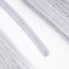 Проволока с ворсом для поделок и декора набор 50 шт., размер 1 шт. 30 × 0,6 см, цвет белый NO Brand