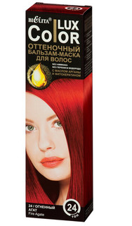 Lux color бальзам оттеночный для волос тон №24 огненный агат 100 мл Белита