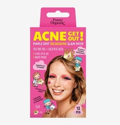 Патчи-глэм с салициловой кислотой и маслом чайного дерева (в уп.12шт.)11г Funny Organix