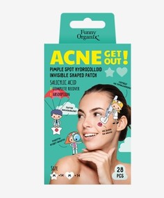 Патчи-невидимки фигурные с салициловой кислотой (в упаковке 28шт.)11г Funny Organix
