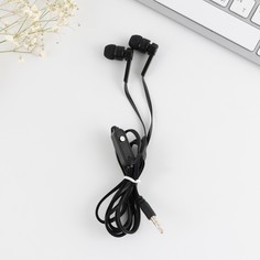 Наушники проводные вакуумные, черные, с микрофоном, 1,2 м Like me