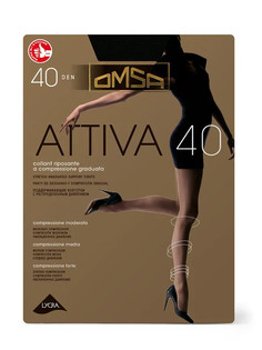 Колготки oms attiva 40 nero Omsa