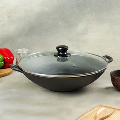 Сковорода-wok чугунная доляна