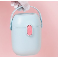 Контейнер для хранения детского питания 450 мл., с ложкой, цвет голубой Mum&Baby