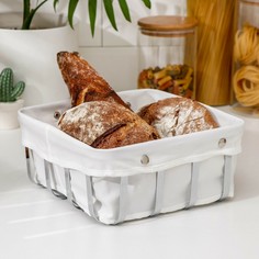 Корзина для хлеба доляна, 23×23×10 см