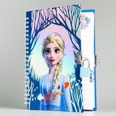 Записная книжка а5 на замочке Disney