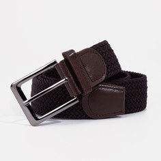 Ремень мужской, ширина 4 см, пряжка металл, цвет коричневый NO Brand