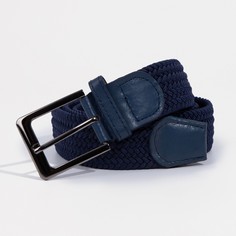 Ремень мужской, ширина 4 см, пряжка металл, цвет синий NO Brand