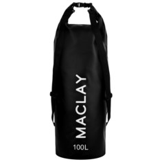 Гермомешок туристический maclay 100l, 500d, цвет чёрный