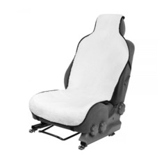 Накидка на сиденье, натуральная шерсть, 145х55 см, белая NO Brand