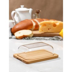 Масленка-сырница доляна, бамбук