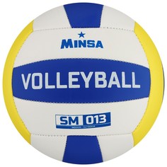 Мяч волейбольный minsa sm 013, пвх, машинная сшивка, 18 панелей, размер 5