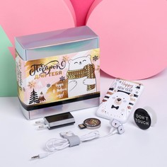 Зарядное устройство, попсокет, наушники, флешка и штекер Like me