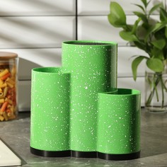 Подставка для ножей и столовых приборов с наполнителем NO Brand