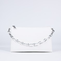 Сумка кросс-боди на молнии, цвет белый NO Brand