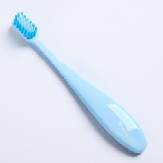 Детская зубная щетка с мягкой щетиной, нейлон, цвет голубой Mum&Baby