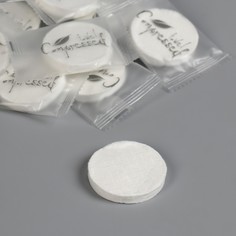 Прессованные салфетки в таблетках, универсальные, 20 шт, 21 × 15 см, цвет белый NO Brand