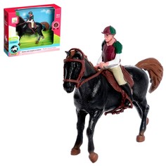 Набор игровой лошадка с куклой, с аксессуарами NO Brand