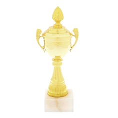 Кубок 124d, наградная фигура, золото, подставка камень, 21 × 8.5 × 6.8 см Командор