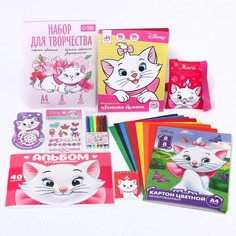 Подарочный набор первоклассника, 9 предметов, коты аристократы Disney