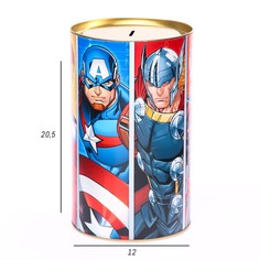 Копилка металлическая, 20,5 см х 12 см х 12 см, xxl Marvel