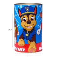 Копилка металлическая, xxl, 20,5 см х 12 см х 12 см PAW Patrol