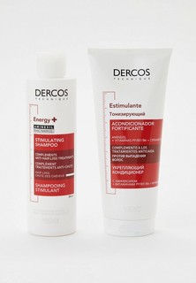 Набор для ухода за волосами Vichy DERCOS ENERGY+ шампунь против выпадения волос, 200 мл + укрепляющий кондиционер против выпадения волос, 200 мл со скидкой -50%