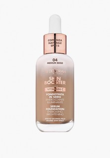 Тональная сыворотка Deborah SKIN BOOSTER Serum Foundation SPF15, суперУвлажняющая с витамином С, тон 4 Medium Beige, 30 мл