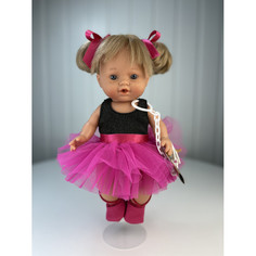 Куклы и одежда для кукол Lamagik S.L. Кукла-пупс Балерина в малиновой юбке и балетках 30 см