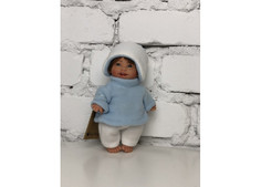 Куклы и одежда для кукол Lamagik S.L. Кукла Джестито Инфант в светло-голубом свитере смеется 18 см