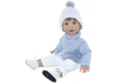 Куклы и одежда для кукол Lamagik S.L. Кукла Джестито Сюрприз мальчик в белых брючках свитере и шапочке 38 см