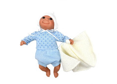 Куклы и одежда для кукол Lamagik S.L. Пупс Каритас в голубом с открытыми глазами 23 см