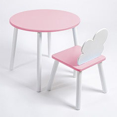 Детские столы и стулья Rolti Baby Комплект детский стол круглый и стул Облачко