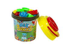 Конструкторы Конструктор Toy Mix в ведре 72 детали РР 2011-013