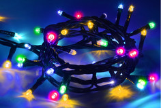 Новогодние украшения Vegas Электрогирлянда Нить 300 разноцветных LED ламп 30 м