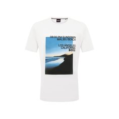 Хлопковая футболка BOSS