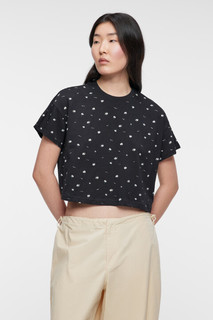 футболка женская Футболка-топ хлопковая укороченная с принтом Befree