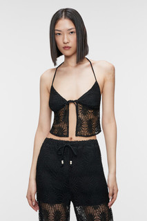 блузка (топ) женская Блузка-топ кружевная с завязками на шее и груди Befree