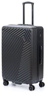 Чемодан Torber Lama, чёрный, ABS-пластик, 49х29,5х77 см, 92 л