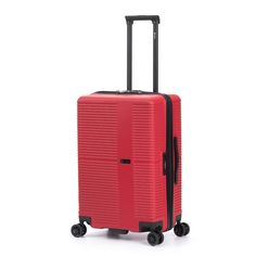 Чемодан Torber Elton, красный, ABS-пластик, 41х28х68 см, 64 л