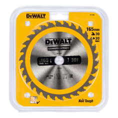 Диск пильный по дереву DeWalt CONSTRUCTION DT1935 165х20мм 30T