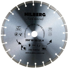 Диск алмазный по асфальту и граниту Hilberg Hard Materials 350x32/25.4мм (HM108/32)