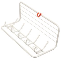 Вешалка настенная 5 крючков, с полкой 60, 60х22х26.5 см, сталь, ЗМИ, Ажур, ВСПА 202 Б, белая ZMI