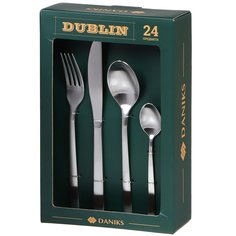 Набор столовых приборов нержавеющая сталь, 24 предмета, Daniks, Dublin