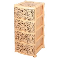 Комод 4 ящика, Элегант, 39х47х95 см, светлый, 0352/70, Violet